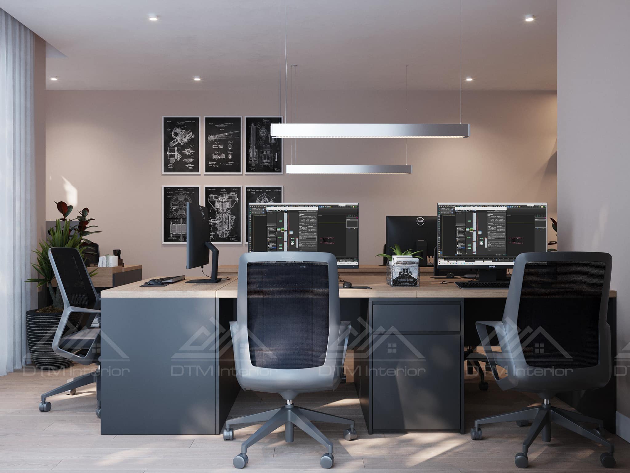 Thiết Kế Nội Thất Văn Phòng Công Ty DTM 20m2